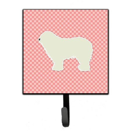 Carolines Treasures Komondor Checkerboard Pink Leash or Key Holder BB3655SH4